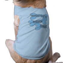 Blue World's Best Dog Tshirt pet clothing by petclothes Blue World's Best Dog Tshirt pet clothing