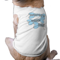 Blue World's Best Dog Tshirts pet clothing