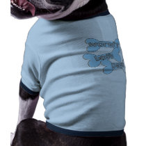 Blue World's Best Dog Tshirts pet clothing