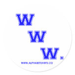 Blue WWW Sticker