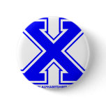 Blue X Pin
