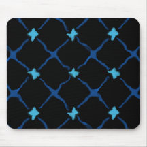 Blue X Marks The Spot Mousepads