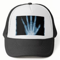 Blue X-ray Skeleton Hand Mesh Hats