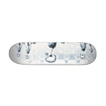 Blue X-Ray Skeletons Afternoon Stroll skateboards