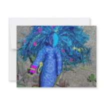Blue Xavychup Goddess Doll Invites