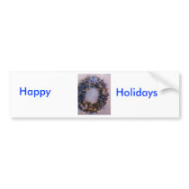 Blue Xmas bumper stickers