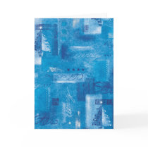 Blue Xmas Card