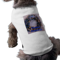 Blue Xmas pet clothing