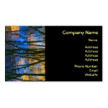 Blue & Yellow Abstract Reflections Patterned business cards
