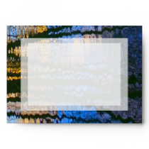Blue & Yellow Abstract Reflections Patterned Envelopes