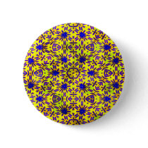 Blue Yellow and Pink pattern Design buttons
