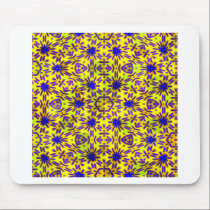 Blue Yellow and Pink pattern Design mousepads by Rajee1 Blue Yellow and Pink pattern Design mousepads
