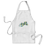 Blue &amp; Yellow Argyle Octopus Apron