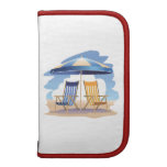 Blue & Yellow Beach Chairs & Umbrella Planner