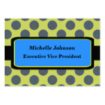 Blue yellow Circles business cards