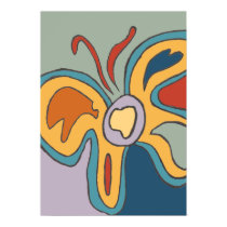 Blue & Yellow Flutterfly Poster posters by RLMdesignes Blue & Yellow Flutterfly Poster posters