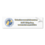 Blue/Yellow Logo Bumper Sticker bumper stickers
