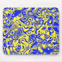Blue & Yellow Mousepad mousepads