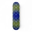 Blue - Yellow Snake Board skateboard
