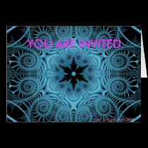 Blue YOU ARE INVITED cards
