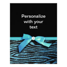 Blue Zebra and ribbon bow graphic Announcements