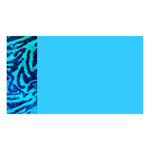Blue Zebra Business Card
