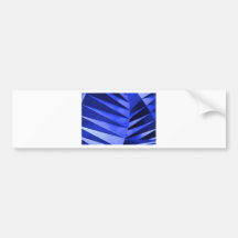 blue zebra leaves bumper sticker