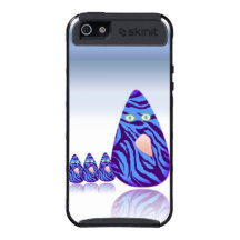 blue zebra mama and baby eggs iPhone 5 cases