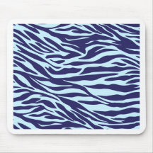 blue zebra mousepads
