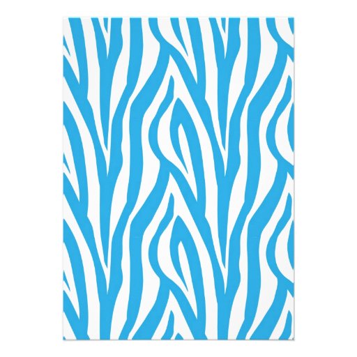 Blue Zebra Mustache Sleepover Party! Announcement