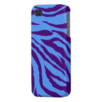 Blue zebra print iphone cover iphone cases