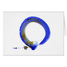 Blue Zen Enso Card
