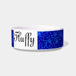 Blue Zentangle design for your pet bowls