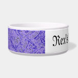 Blue Zentangle Design pet bowls