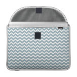 Blue Zig Zag Chevrons Pattern Sleeve For MacBooks