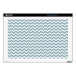Blue Zig Zag Chevrons Pattern Skin For Laptop
