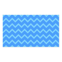 Blue Zig Zag Pattern. Business Card Template
