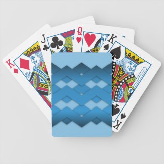 Blue Zigzags Card Decks