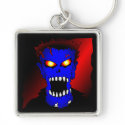 Blue Zombie pieces
                                       of Flair keychain