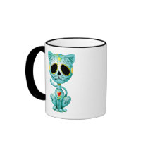 Blue Zombie Sugar Kitten Coffee Mug