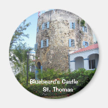 Bluebeard's Castle, St. Thomas Fridge Magnet