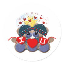 Bluebearie-i love you -1 stickers