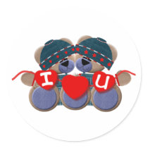 Bluebearie-i love you stickers