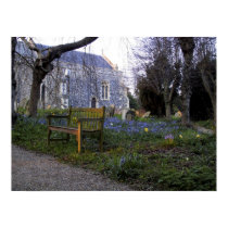 Bluebells at Kelsale Church posters