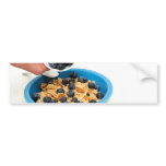 Blueberries And Cereal Closeup Bumper Stickers