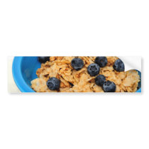 Blueberries And Cereal Closeup Bumper Stickers