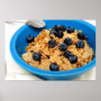 Blueberries And Cereal Closeup Posters