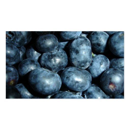 Blueberries Business Card (back side)