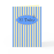Blueberries & Cream 21st Birthday Card