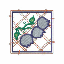Blueberries embroidered shirts
